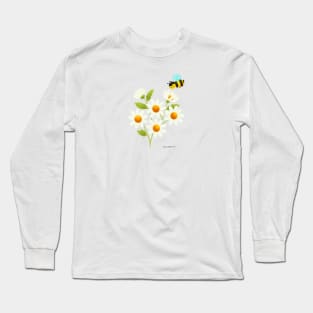 Daisies and Bee Long Sleeve T-Shirt